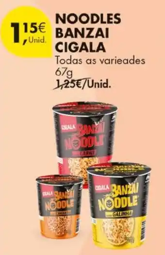 Pingo Doce noodles banzai cigala promoção