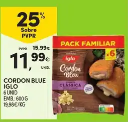 Continente Cordon blue iglo promoção