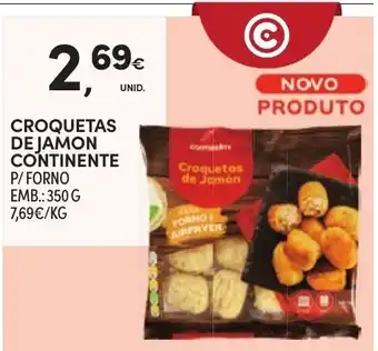 Continente Croquetas de jamon continente promoção