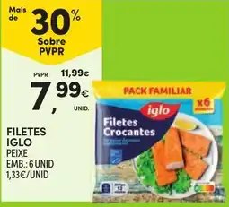 Continente Filetes iglo peixe promoção