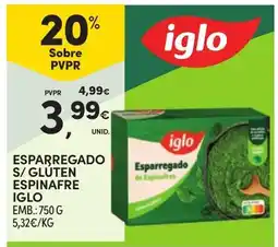 Continente esparregado de espinafres iglo promoção