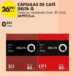 Pingo Doce cápsulas de café delta q promoção