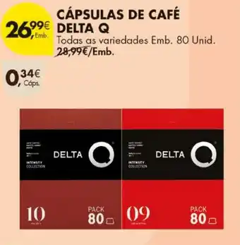 Pingo Doce cápsulas de café delta q promoção