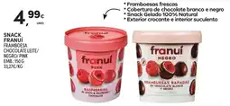 Continente Snack franuí framboesa chocolate leite/negro/pink promoção