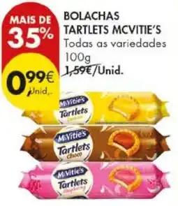 Pingo Doce Bolachas tartlets mcvitie's promoção