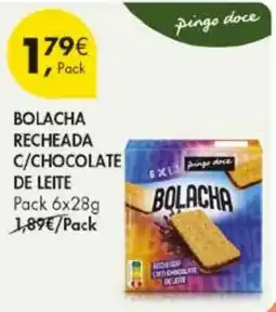 Pingo Doce Bolacha recheada c/chocolate de leite promoção