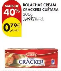 Pingo Doce Bolachas cream cracker cuétara promoção