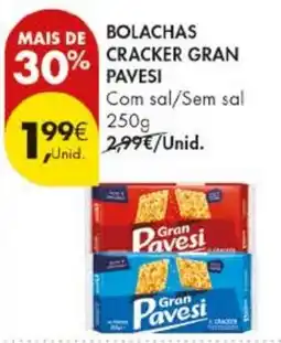 Pingo Doce Bolachas cracker gran pavesi promoção