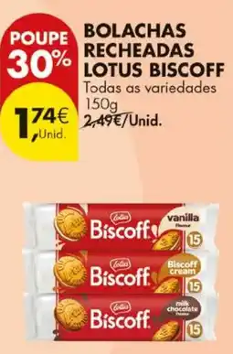 Pingo Doce Bolachas recheadas lotus biscoff promoção
