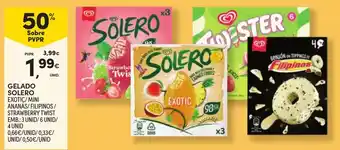 Continente Gelado solero exotic/mini ananas/filipinos/strawberry twist promoção