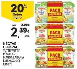 Continente Néctar compal promoção