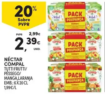 Continente Néctar compal promoção