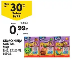 Continente Sumo ninja santal promoção