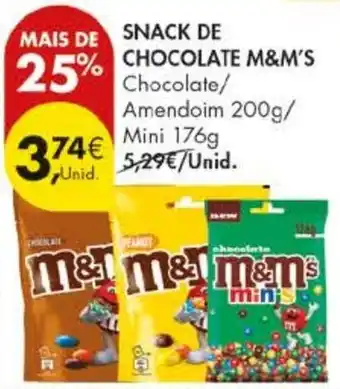 Pingo Doce Snack de chocolate m&m's promoção