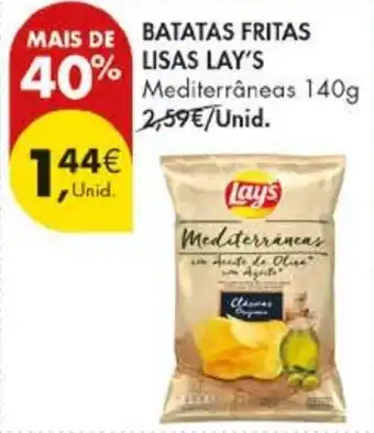 Pingo Doce batatas fritas lisas lay's mediterrâneas promoção