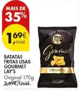 Pingo Doce batatas fritas lisas gourmet lay's promoção