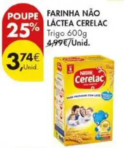 Pingo Doce Farinha não láctea cerelac trigo promoção