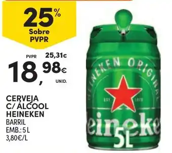 Continente Cerveja c/ álcool heineken promoção