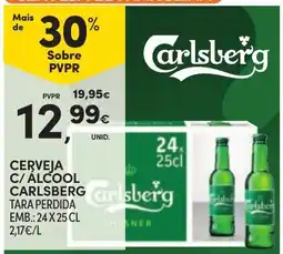 Continente Cerveja c/ álcool carlsberg promoção