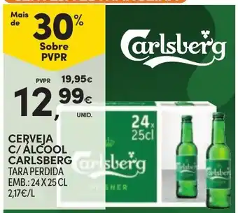 Continente Cerveja c/ álcool carlsberg promoção