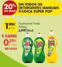 Pingo Doce Detergente manual super pop promoção