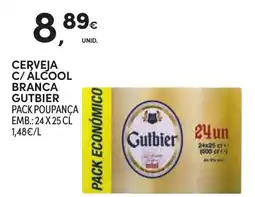 Continente Cerveja c/ alcool branca gutbier promoção
