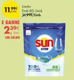 Pingo Doce Sun all in 1 limão promoção