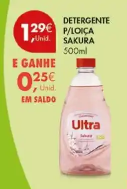 Pingo Doce Detergente p/loica ultra sakura promoção