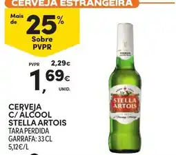 Continente Cerveja c/ álcool stella artois promoção