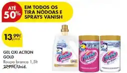 Pingo Doce gel oxi action gold promoção