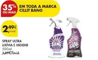 Pingo Doce spray ultra lixívia e higiene cillit bang promoção