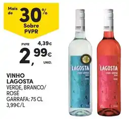 Continente vinho lagosta verde, branco/ rosé promoção
