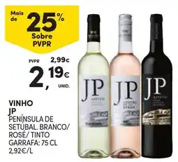Continente vinho jp península de setúbal. branco/ rosé/ tinto promoção