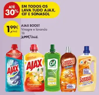 Pingo Doce ajax boost vinagre e lavanda promoção