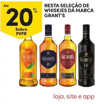 Continente whiskies da marca grants promoção