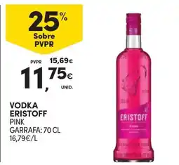 Continente vodka eristoff pink promoção