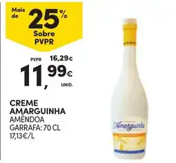 Continente Creme amarguinha amêndoa promoção