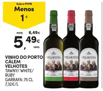 Continente vinho do porto cálém velhotes tawny/white/ruby promoção