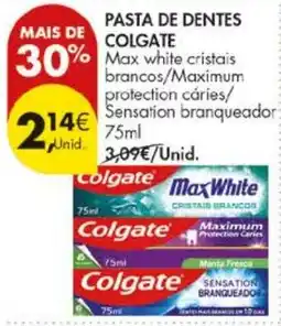 Pingo Doce Pasta de dentes colgate promoção