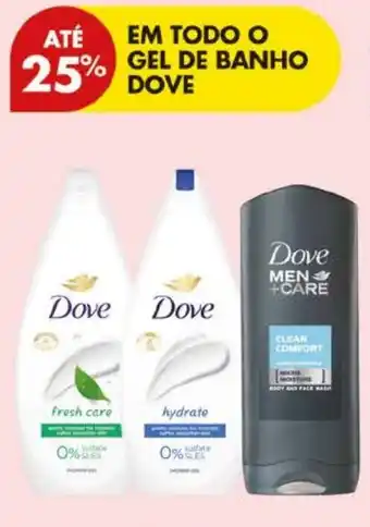 Pingo Doce Dove gel de banho promoção