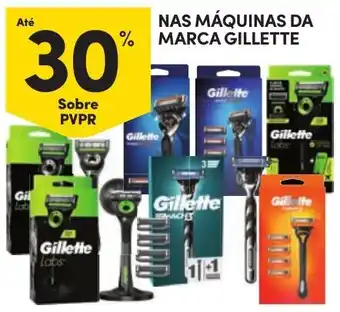 Continente Máquinas da marca Gillette promoção