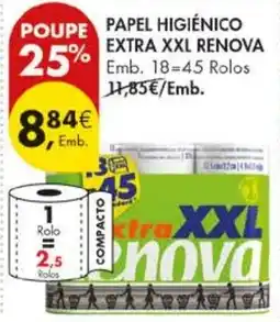 Pingo Doce Papel higiénico extra xxl renova promoção