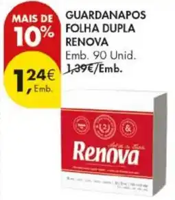 Pingo Doce Guardanapos folha dupla renova promoção