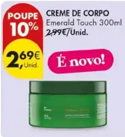 Pingo Doce creme de corpo emerald touch promoção
