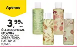 Continente Óleo corporal mylabel promoção