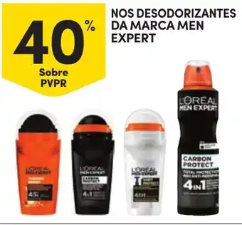Continente nos desodorizantes da marca men expert promoção