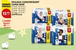 Pingo Doce Fraldas comfort&dry cuida bebé promoção