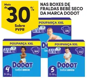 Continente Fraldas bebé seco dodot promoção