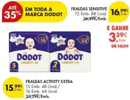 Pingo Doce Fraldas sensitive dodot promoção