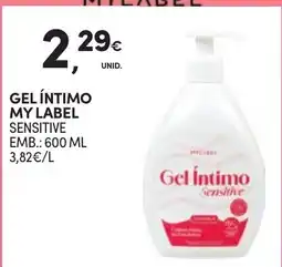 Continente Gel íntimo my label sensitive promoção